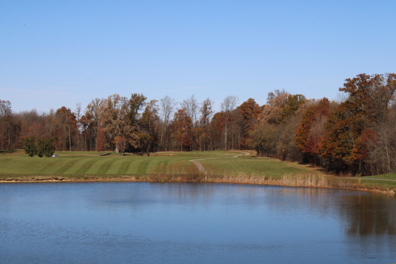 Pond on golf course